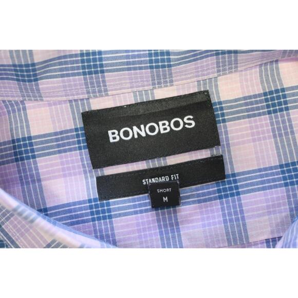 Bonobos Dress Shirt Standard Fit Plaid Casual Button Up Mens Sz Medium Short - Picture 6 of 7
